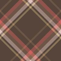 Plaid pattern vector. Check fabric texture. Seamless textile design for clothes, paper print. vector