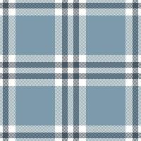 Plaid seamless pattern in blue. Check fabric texture. Vector textile print.