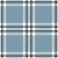 Plaid seamless pattern in blue. Check fabric texture. Vector textile print.