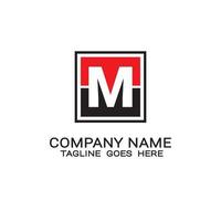 business logo initial letter M design template. vector