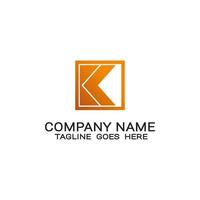 business logo design template initial letter K or C. vector