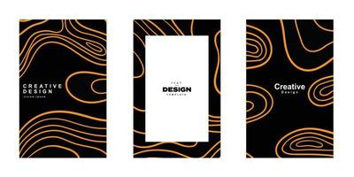 Abstract art deco frame for copy space poster design. Minimalist and luxury design template can be use as poster, flyer, business card, banner, etc vector