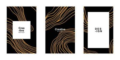 Abstract art deco frame for copy space poster design. Minimalist and luxury design template can be use as poster, flyer, business card, banner, etc vector