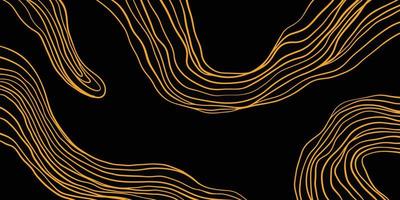 Abstract Golden contour design style.  Luxury art deco minimalist illustration for poster and background design vector