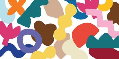Abstract trendy background design with aesthetic random shape pattern for cover, poster, banner, fabric and print vector