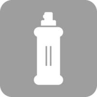 Spray Bottle Glyph Round Background Icon vector