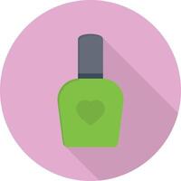 ilustración vectorial de esmalte de uñas en un fondo. símbolos de calidad premium. iconos vectoriales para concepto y diseño gráfico. vector