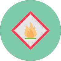 ilustración de vector de fuego en un fondo. símbolos de calidad premium. iconos vectoriales para concepto y diseño gráfico.