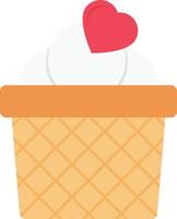 ilustración de vector de cupcake en un fondo. símbolos de calidad premium. iconos vectoriales para concepto y diseño gráfico.