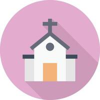 ilustración de vector de iglesia en un fondo. símbolos de calidad premium. iconos vectoriales para concepto y diseño gráfico.