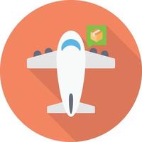 ilustración de vector de entrega de avión en un fondo. símbolos de calidad premium. iconos vectoriales para concepto y diseño gráfico.