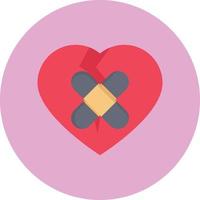 ilustración vectorial de ruptura del corazón en un fondo. símbolos de calidad premium. iconos vectoriales para el concepto y el diseño gráfico. vector