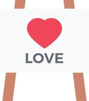 ilustración de vector de tablero de amor en un fondo. símbolos de calidad premium. iconos vectoriales para concepto y diseño gráfico.