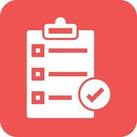 Directory Submission Glyph Round Background Icon vector