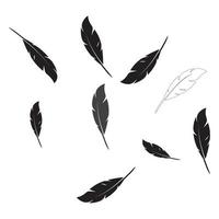 Feather logo vector