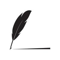 vector logo de pluma