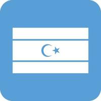 Libya Glyph Round Background Icon vector
