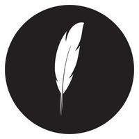 Feather pen  logo vector