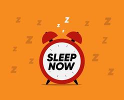 Sleep time icon. Time management concept. Healthy lifestyle. Sign for web page, mobile app, button, logo. Vector isolated element on yellow.