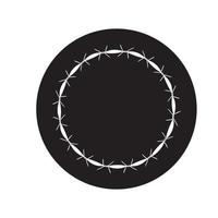 barbed wire logo vector