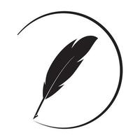 vector logo de pluma