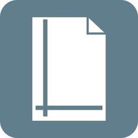Page Borders II Glyph Round Background Icon vector