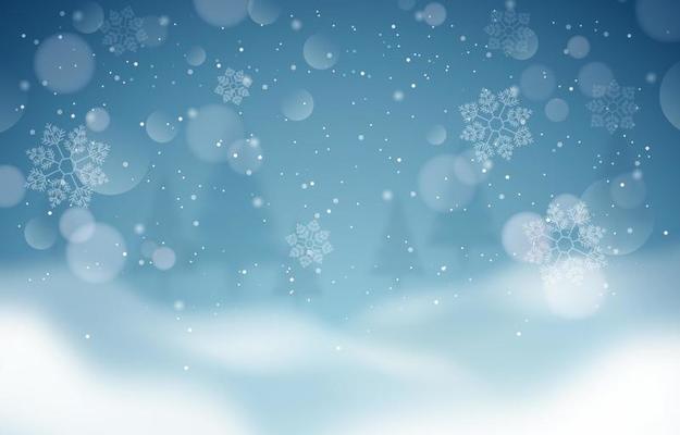 White Snow Background