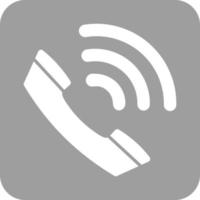 Active Call Glyph Round Background Icon vector