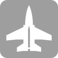 Fighter Jet I Glyph Round Background Icon vector