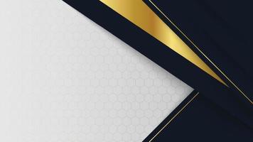 Luxury Gold Background with white and black metal texture in 3d abstract style. vector