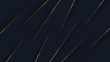 Golden lines on black texture background. Abstract luxury background. vector