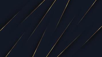 Golden lines on black texture background. Abstract luxury background. vector