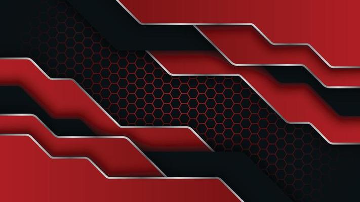 red and black background. Abstract tech graphic banner design.
