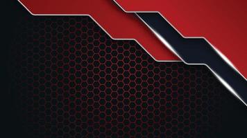 red and black background. Abstract tech graphic banner design. vector