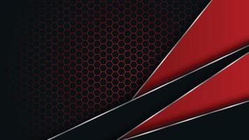 red and black background. Abstract tech graphic banner design. vector