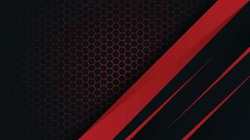 red and black background. Abstract tech graphic banner design. vector