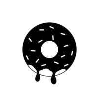 Donut icon. Vector illustration isolated on white background