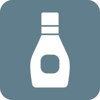 Syrup Glyph Round Background Icon vector