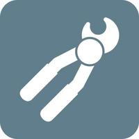 Extracting Glyph Round Background Icon vector