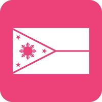 Philippines Glyph Round Background Icon vector