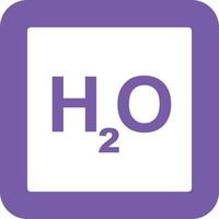 H2O Glyph Round Background Icon vector