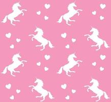 Seamless pattern of unicorn vector