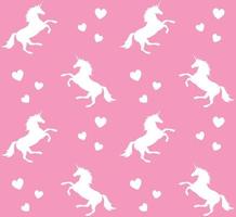 Seamless pattern of unicorn vector