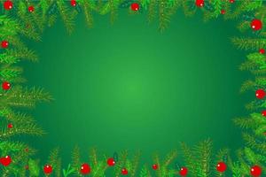 christmas background free green space for text vector