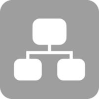 Network Glyph Round Background Icon vector