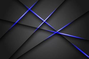 resumen azul claro negro espacio marco diseño diseño tecnología triángulo concepto fondo gris. eps10 vector