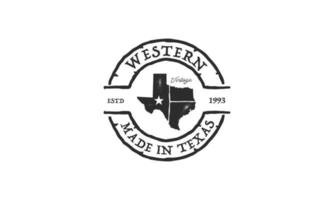 Texas Longhorn logo, Country Western Bull Cattle Vintage Retro Logo Design vector