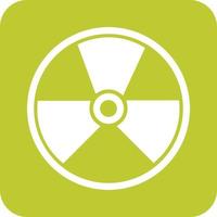 Danger Zone Glyph Round Background Icon vector