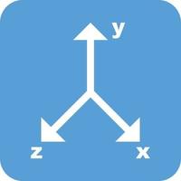 Graph II Glyph Round Background Icon vector