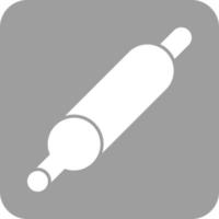 Rolling Pin Glyph Round Background Icon vector